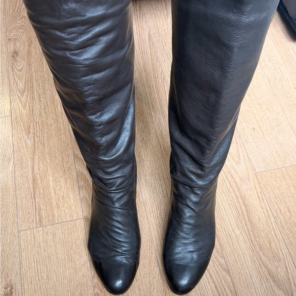 BROWNS Elegant Brown Dark Gray Genuine Leather Boots - size 41 - Picture 2 of 8